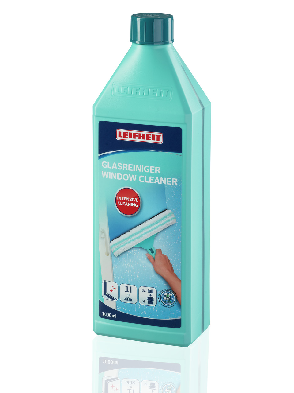 LEIFHEIT Stiklu un logu mazgāšanas līdzeklis koncentrāts Glass Cleaner 1L (1041414)