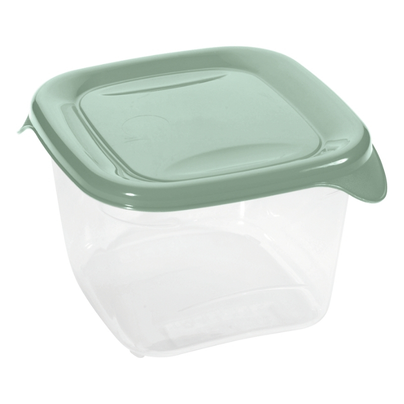 Pārtikas trauciņš kvadrāts 0,45L Fresh&Go zaļš   (0800558A87)