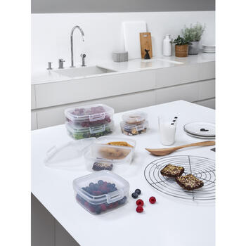Pārtikas uzglabāšanas trauks taisnstūrveida 4,4L Snap Box caurspīdīgs (0802266000)
