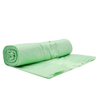 Компостируемые мусорные мешки BioBag 125/150L Superline (10 шт. в рулоне) 35 мкр. 68x91 см, зеленые. (35187937)