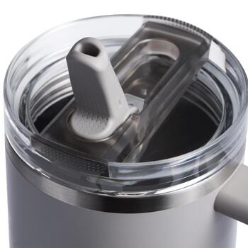 Термокружка с трубочкой The Quencher ProTour Flip Straw Tumbler 1.18 л светло-серая (2812486098)