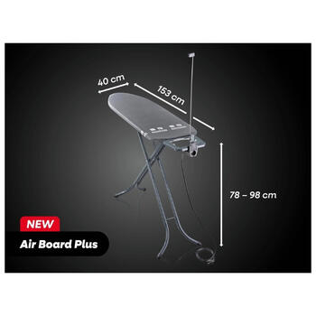 Gludināmais dēlis Air Board M Black Plus 120x38cm (1076214)