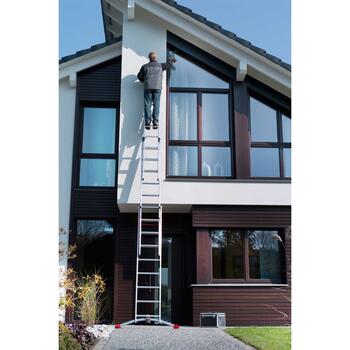 Kāpnes kombinējamās S100 Hailo ProfiLOT / alumīnija / 2x9+1x8 pakāpieni (039309507)