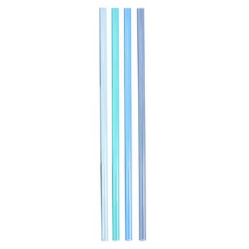 Salmiņu komplekts 4 gab. termokrūzēm The Quencher Travel Tumbler Straws 0,89L zili (2803001039)
