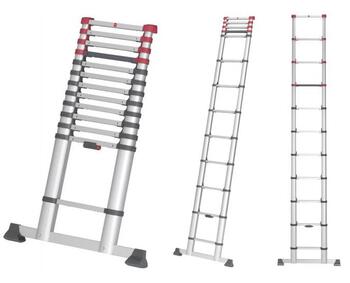 Kāpnes teleskopiskās T80 FlexLine / alumīnija / 13 pakāpieni (037113131)