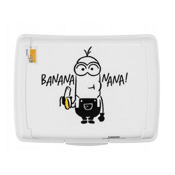 Pārtikas uzglabāšanas trauks deco-click-box midi 1L Carla "Minions Banana" 17x13x7cm balta (0610705100359)