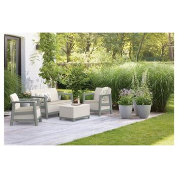 Комплект садовой мебели Scandi Linea 2 Seater Set галечный серый/шалфейный оттенок камня (29214644ECP)