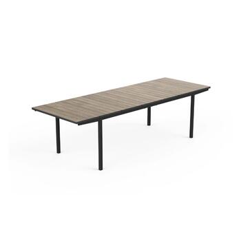 Dārza galds pagarināms Deco Porto Nova Extendable 200-280 oša koka tonis/melns (29214883J56)