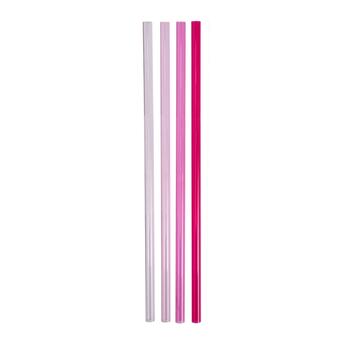 Salmiņu komplekts 4 gab. termokrūzēm The Quencher Travel Tumbler Straws 0,89L rozā (2803001041)