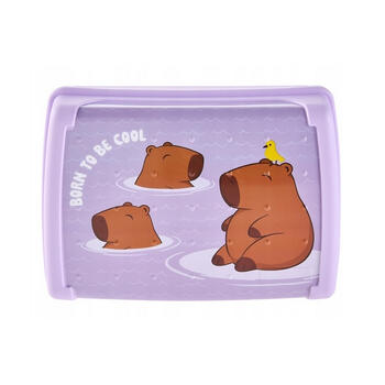 Pārtikas uzglabāšanas trauks deco-click-box midi 1L Carla “Capybara” 17x13x7cm maigi violets (0610698525337)