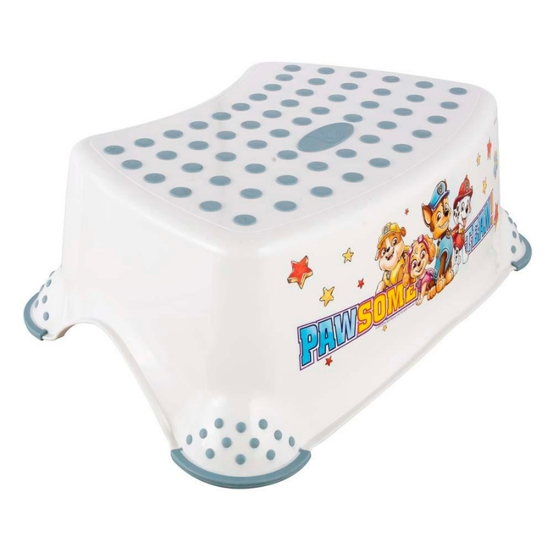 Pakāpienu soliņš Tomek "Paw Patrol" 40,5x28,5x14cm balts (0618431100293)