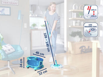 LEIFHEIT Grīdas uzkopšanas komplekts Clean Twist Disc Mop Ergo Mobile (1052102)