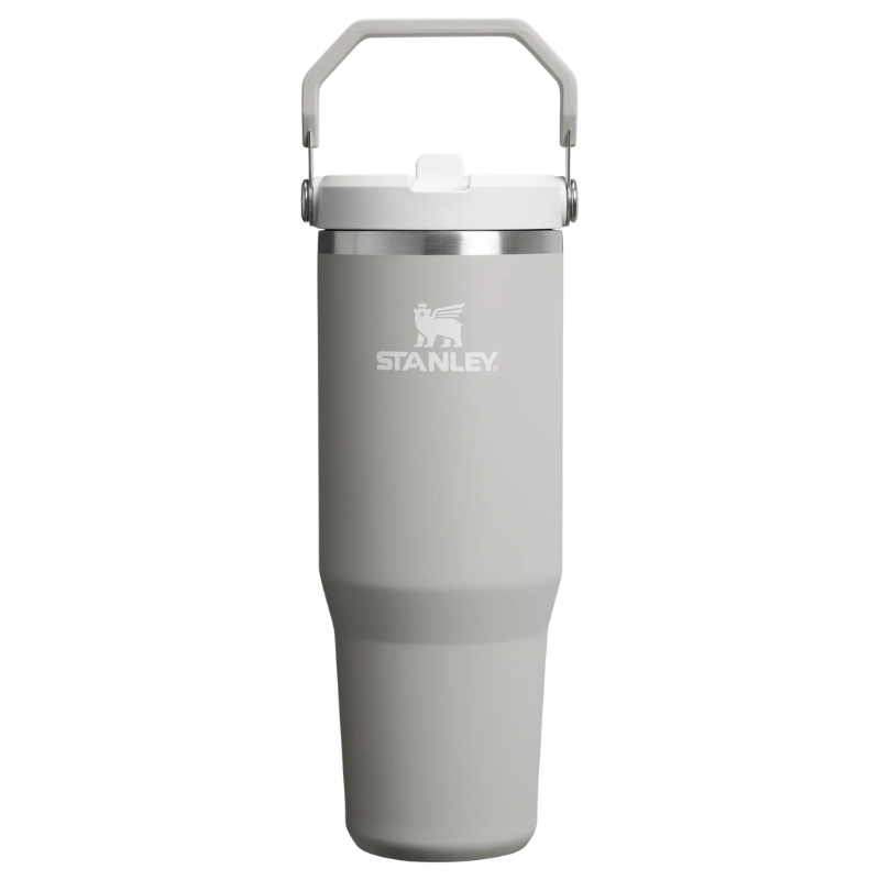 Termokrūze ar salmiņu The IceFlow Flip Straw 2.0 Tumbler 0,89L gaiši pelēka (2812043072)