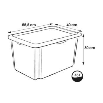 Коробка с крышкой 45L Karolina