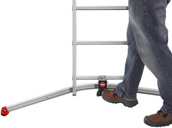 Kāpnes kombinējamās S100 Hailo ProfiLOT / alumīnija / 2x6+1x5 pakāpieni (039306507)