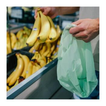 Компостируемые пакеты для овощей и фруктов BioBag (300 шт. в рулоне) 13мкр. 34х42см зеленые (35186602)