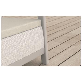 Dārza mēbeļu komplekts Scandi Linea 3 Seater Set oļu pelēks/gaiši bēšs (29214645ECO)