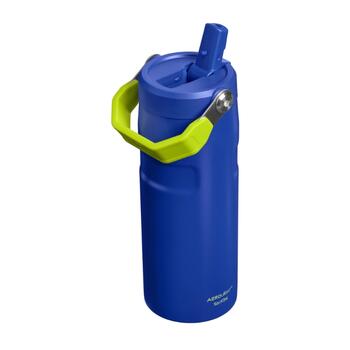 Termopudele ar salmiņu The IceFlow Bottle Flip Straw 2.0 0,47L tumši zila (28121100209)