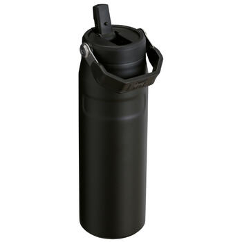Termopudele ar salmiņu The IceFlow Bottle Flip Straw 2.0 0,71L melna 2.0  (2811283143)
