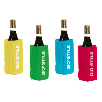 Охладитель винных бутылок Glacette Fun ассорти, красный / голубой / желтый / зеленый (112305684)