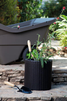 Puķu podu komplekts Cylinder Planters S+M+L pelēks (29197934939)