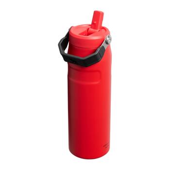 Термос с трубочкой IceFlow Bottle Flip Straw 2.0 0.71L темно-красного цвета (28112830507)