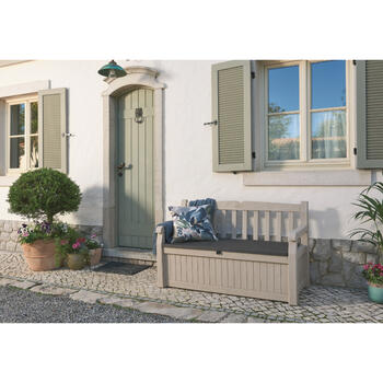 Cкамейка/ ящик для хранения Eden Garden Bench 265L бежевый (29190198580)