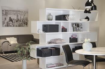 Коробка с крышкой Style M 39,3x29,3x18,7см светло-серая (0803618099)