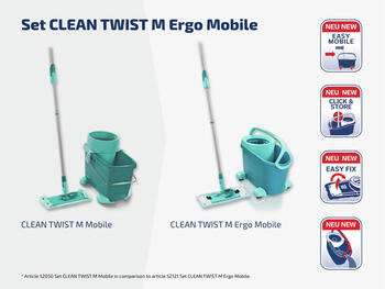 LEIFHEIT Набор для уборки пола Clean Twist M Ergo Mobile (1052121)