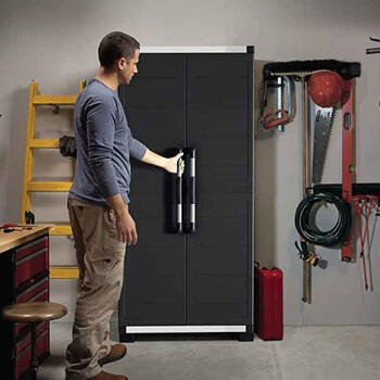 Skapis XL Garage Tall Cabinet 89x54x188cm melns (29208426)