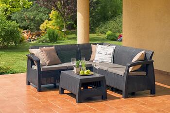 Садовая мебель Corfu Relax Set коричневая (29202123599)