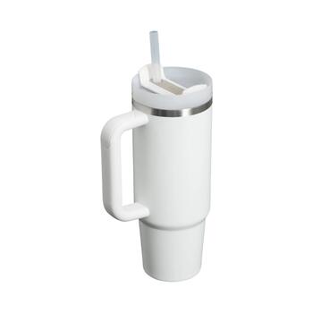 Termokrūze ar salmiņu The Quencher H2.O FlowState Tumbler 0.89L balta (2810827738)