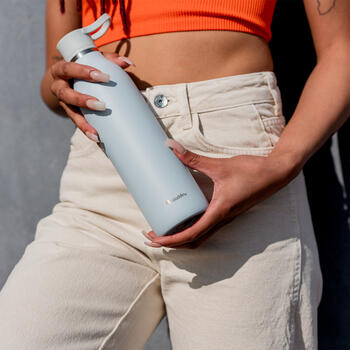 Термо бутылка CityLoop Thermavac eCycle Water Bottle 0.6Л, переработанная из нержавеющей стали / светло-голубая (2710870006)