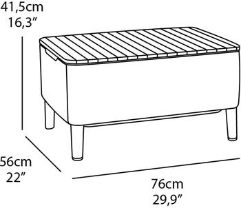 Садовая мебель Salemo Balcony Set коричневая (29205935599)