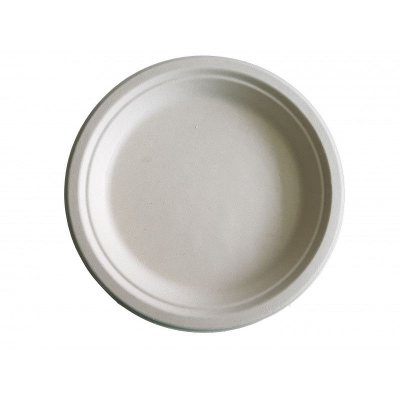 Kompostējamie cukurniedru šķīvji Go Green &Oslash;23cm 10gab./ 0,16kg (1900943)