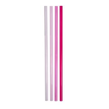 Salmiņu komplekts 4 gab. termokrūzēm The Quencher Travel Tumbler Straws 1,18L rozā (2810573047)