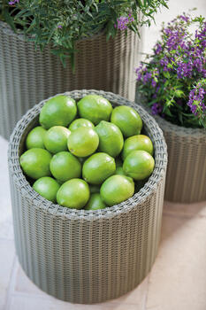 Puķu pods Medium Cylinder Planter gaiši pelēks (29197835)