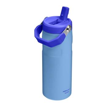 Termopudele ar salmiņu The IceFlow Bottle Flip Straw 2.0 0,47L gaiši zila (28121100213)