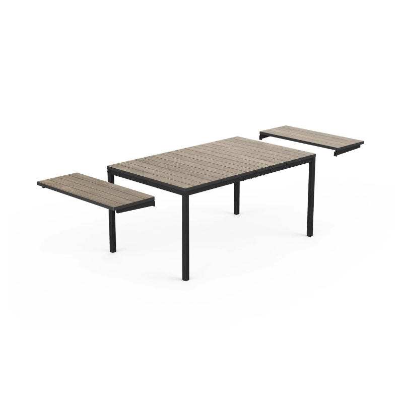 Раздвижной садовый стол Deco Porto Nova Extendable 160-240, цвет ясеня/черный (29214881J56)