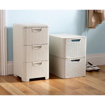 Комод с 3 ящиками Style 33x38x60cм кремовый (0806604885)