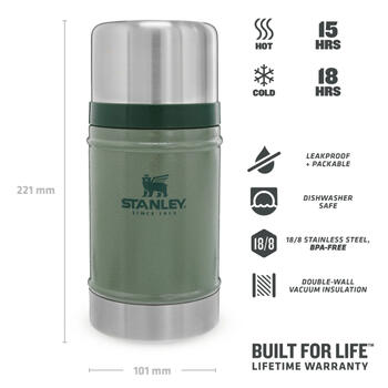Термос для еды The Legendary Food Jar 0,7L зеленый (2807936003)