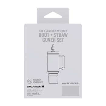 Aizsargpārvalka un salmiņu vāciņu 2 gab. komplekts termokrūzēm 0,89L/0,59L The Quencher Boot + Straw Topper krēmkrāsā  (2812478069)