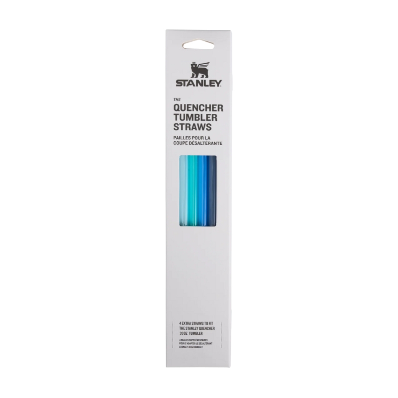 Salmiņu komplekts 4 gab. termokrūzēm The Quencher Travel Tumbler Straws 0,89L zili (2803001039)
