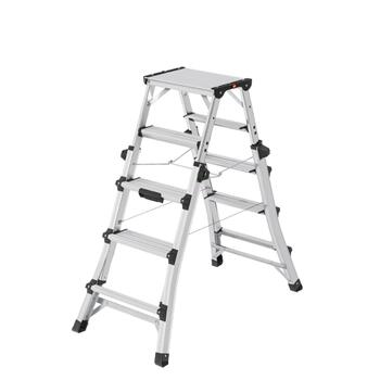Kāpnes teleskopiskās Master DTL100 / alumīnija / 2x4 - 2x6 pakāpieni (038655107)