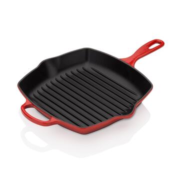 Le Creuset Čuguna grillpanna kvadrātveida 26x26cm sarkana (02723271)