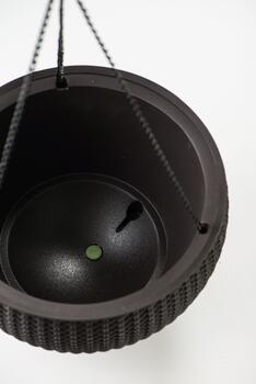 Puķu pods karināms Hanging Sphere Planter brūns (29199246590)
