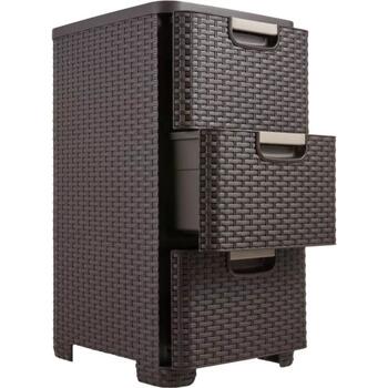 Комод с 3 ящиками Style 33x38x60cм темно-коричневая (0806604210)