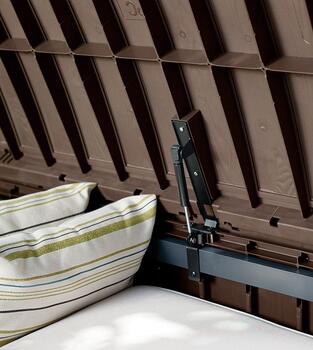 Ящик для хранения для сада / скамейка Glenwood Storage Box 390 L - серый (29193522939)