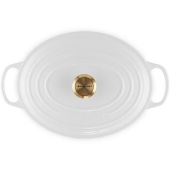 Le Creuset Кастрюля чугунная овальная 31см/6,3л белая (02727249)