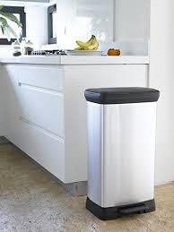 Pedāļspainis metalizēts Deco Bin 50L sudraba (0802162582)